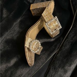 Stuart Weitzman Pearl Geo Buckle Heel